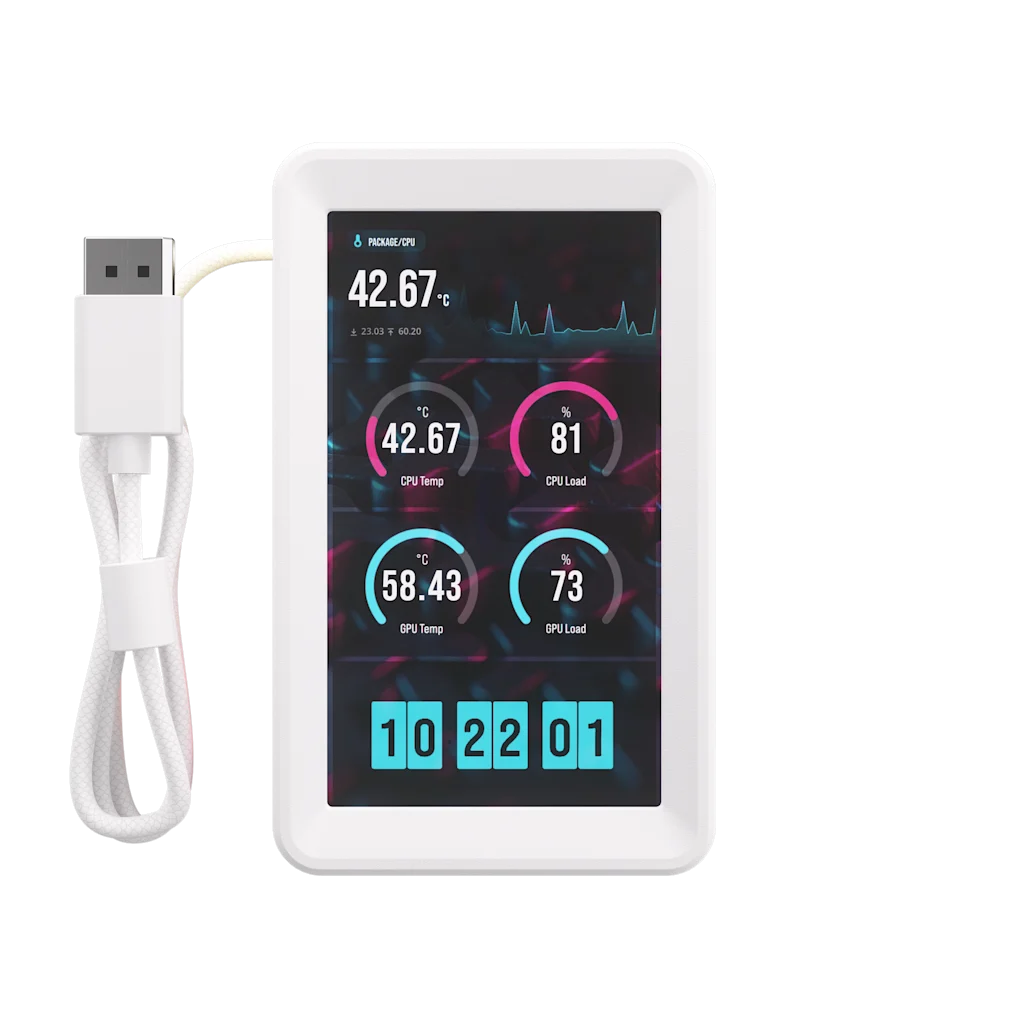 iCUE LINK 5″ LCD Screen Module - White | CORSAIR